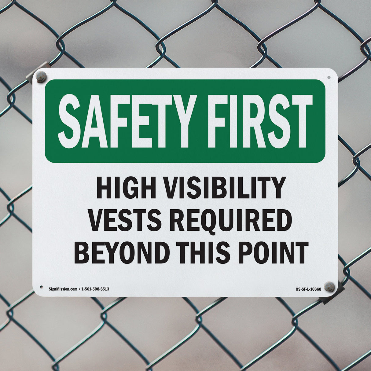 High Visibility Vests Required Beyond This Point