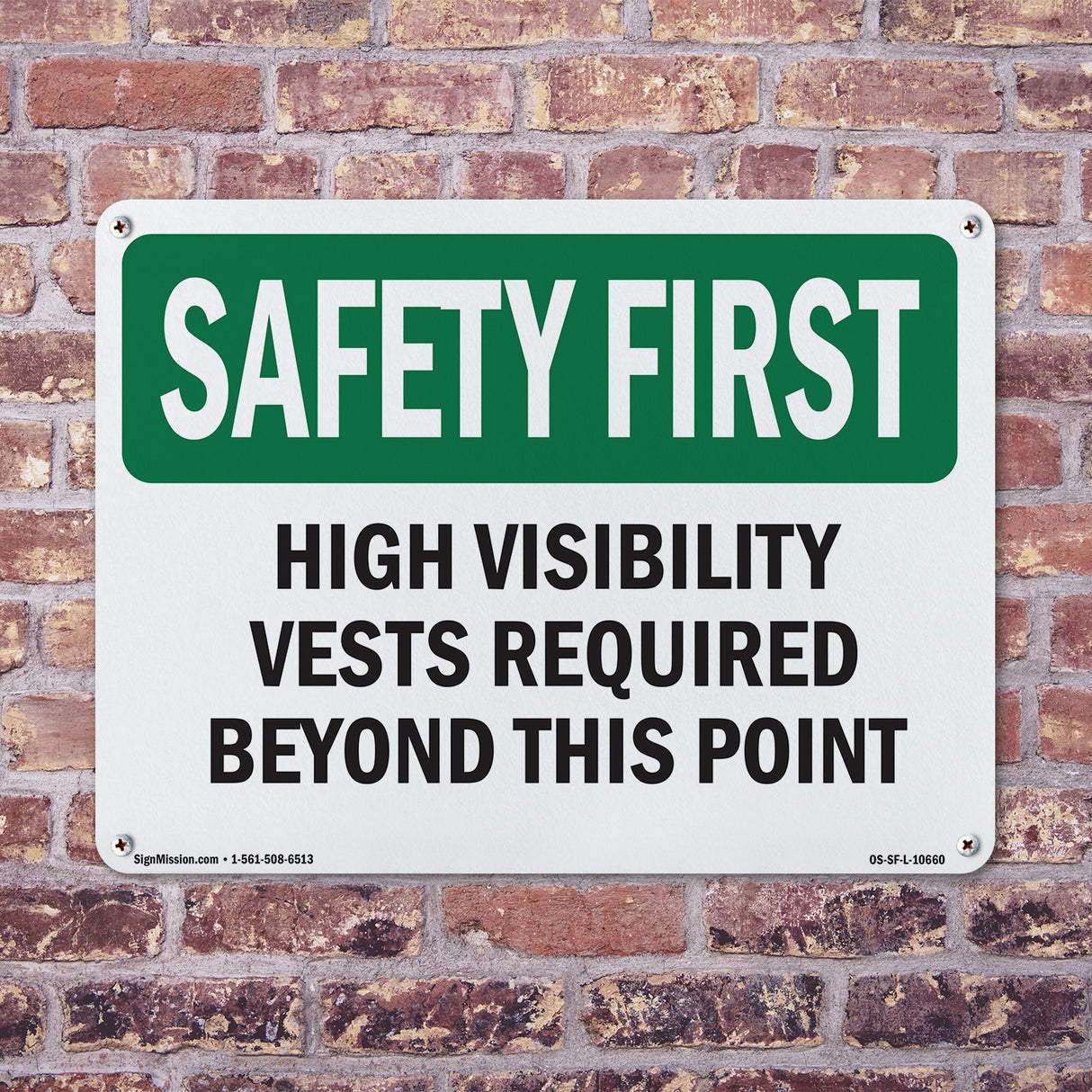 High Visibility Vests Required Beyond This Point