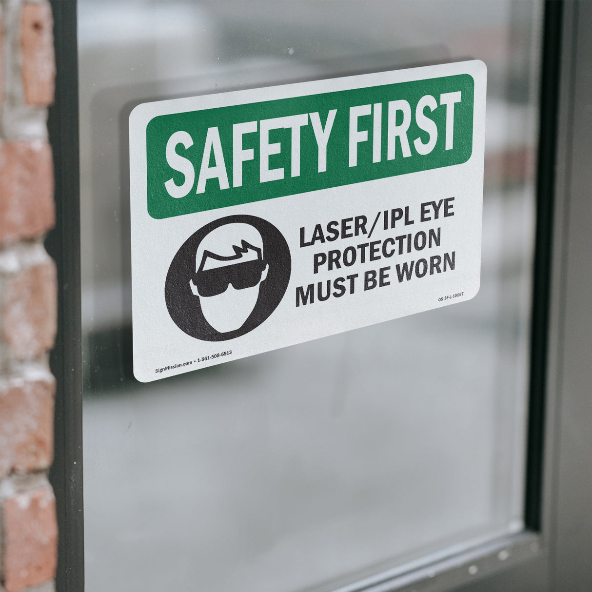 Laser Ipl Eye Protection Must Be Worn With Symbol
