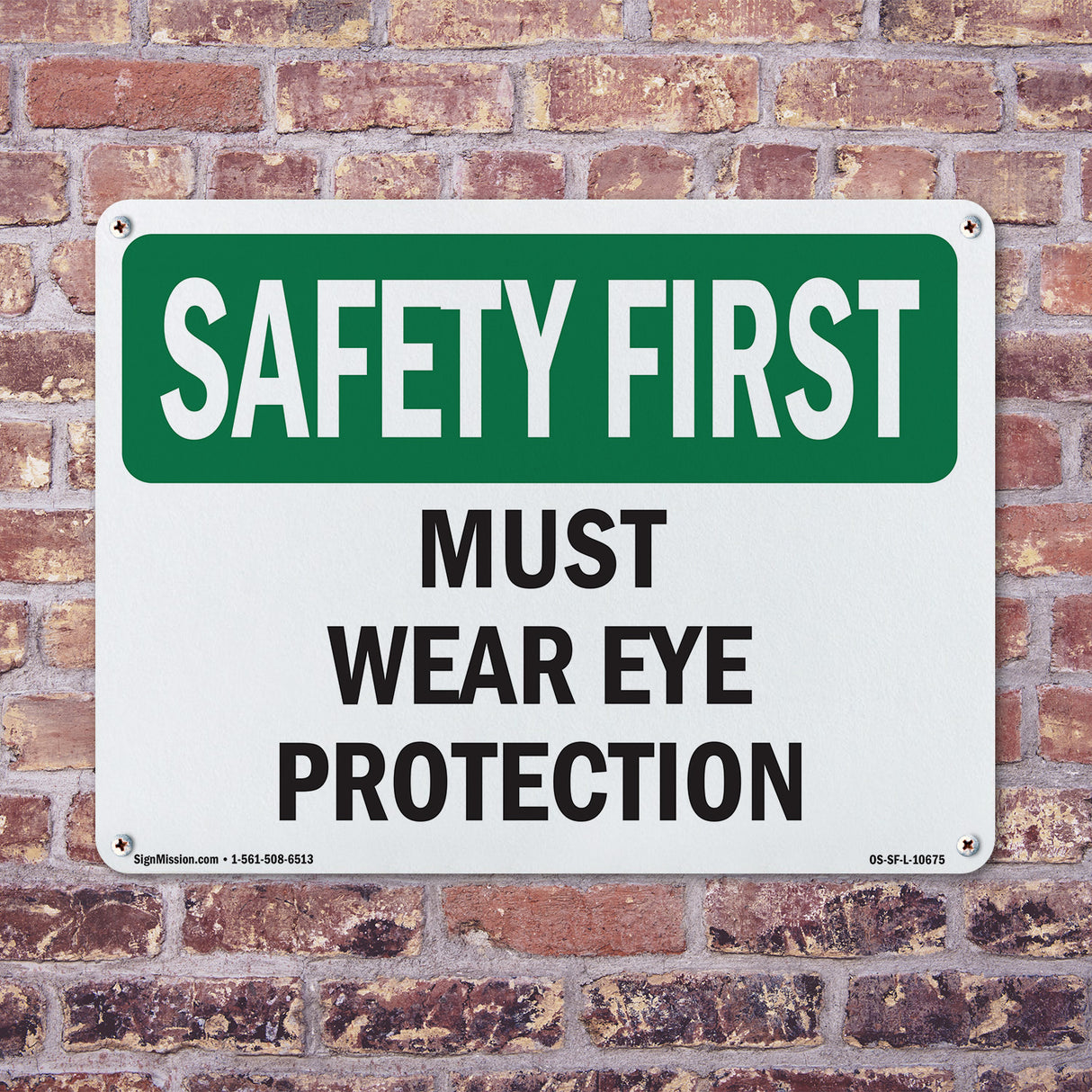 Must Wear Eye Protection
