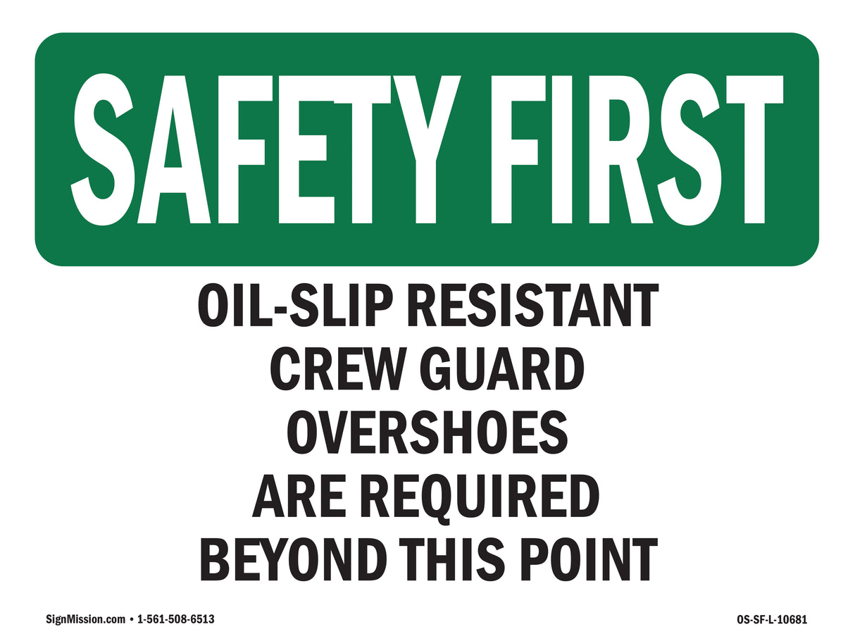 Oil-Slip Resistant Crew Guard Overshoes