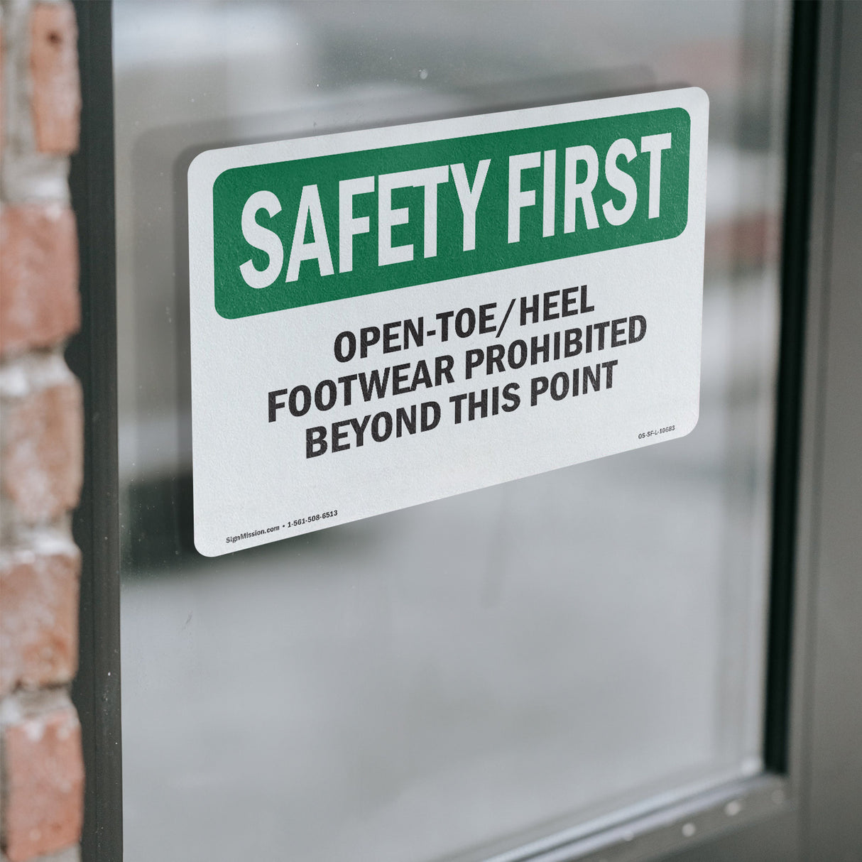 Open-Toe Heel Footwear Prohibited