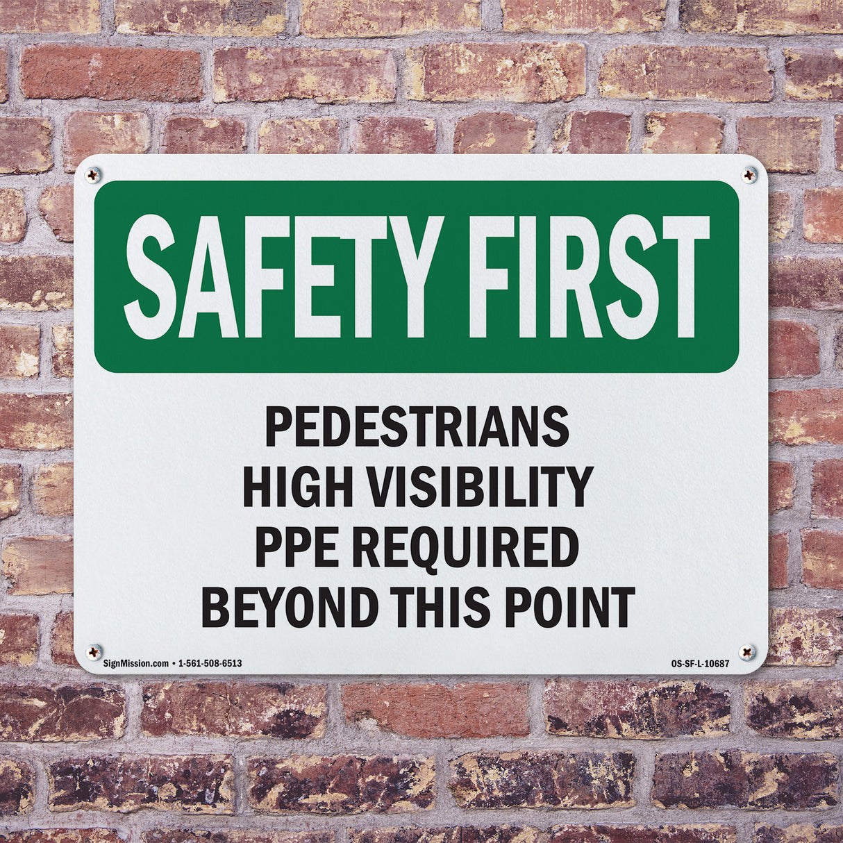 Pedestrians High Visibility PPE Required