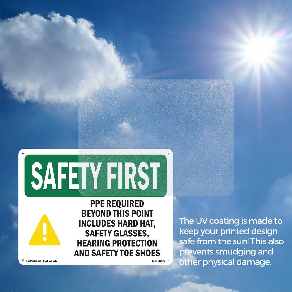 PPE Required Beyond This Point With Symbol