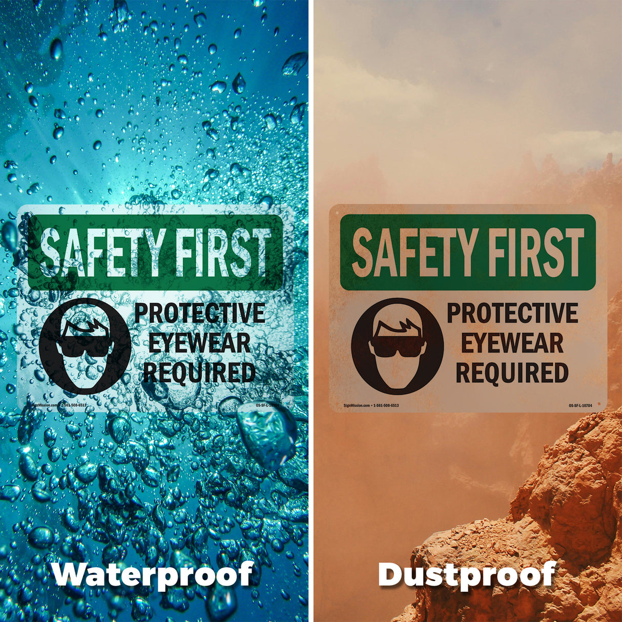 Protective Eyewear Required With Symbol