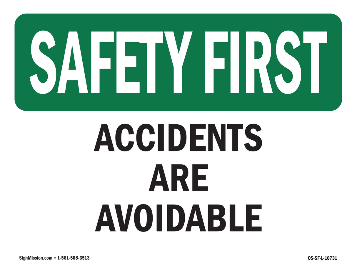 Accidents Are Avoidable