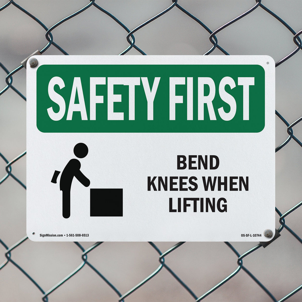 Bend Knees When Lifting Bilingual