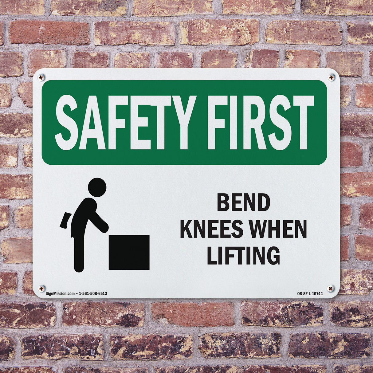 Bend Knees When Lifting Bilingual