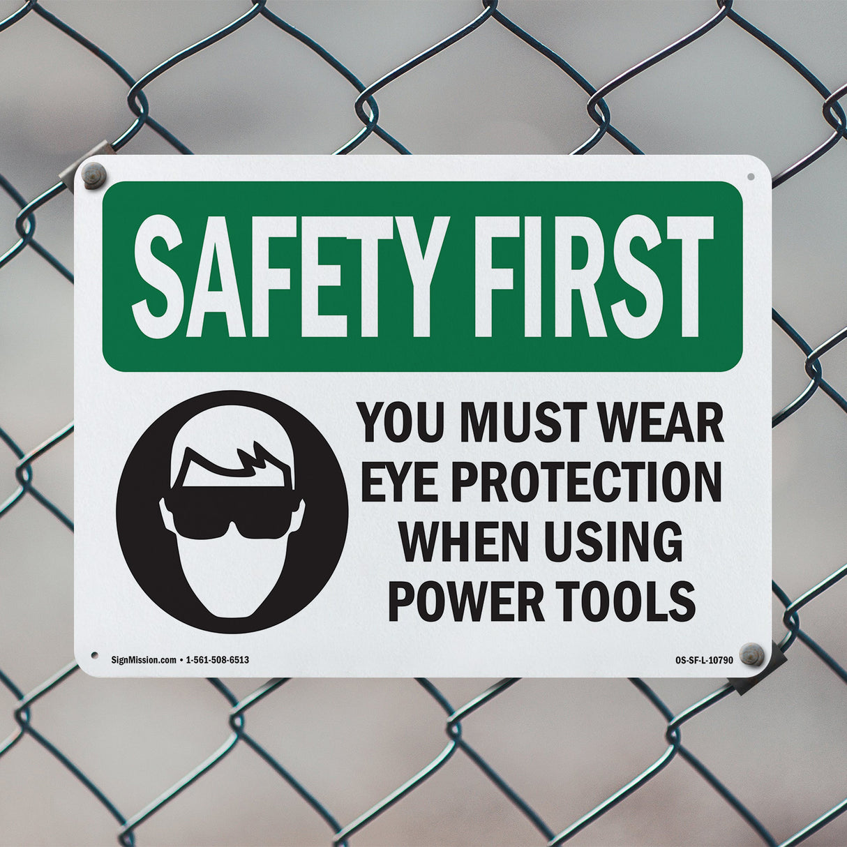 Eye Protection Using Power Tools