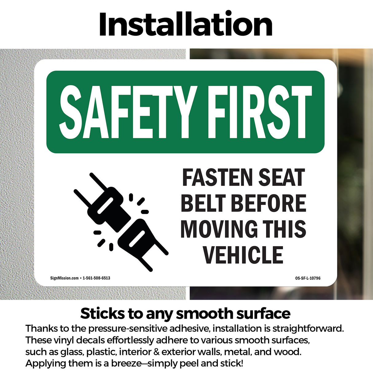 Fasten Seat Belt Before Moving Vehicle