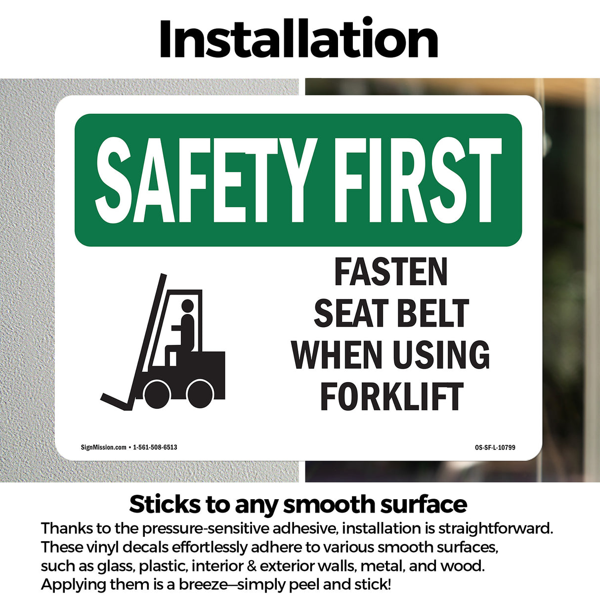 Fasten Seat Belt When Using Forklift