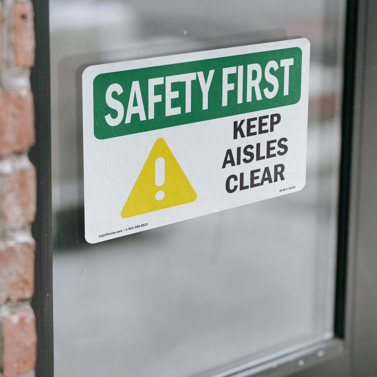 Keep Aisles Clear Bilingual