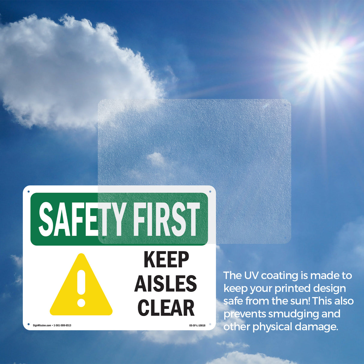 Keep Aisles Clear Bilingual