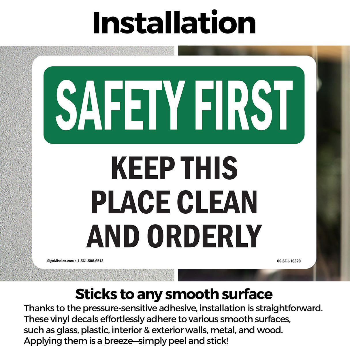 Keep Place Clean Orderly Bilingual