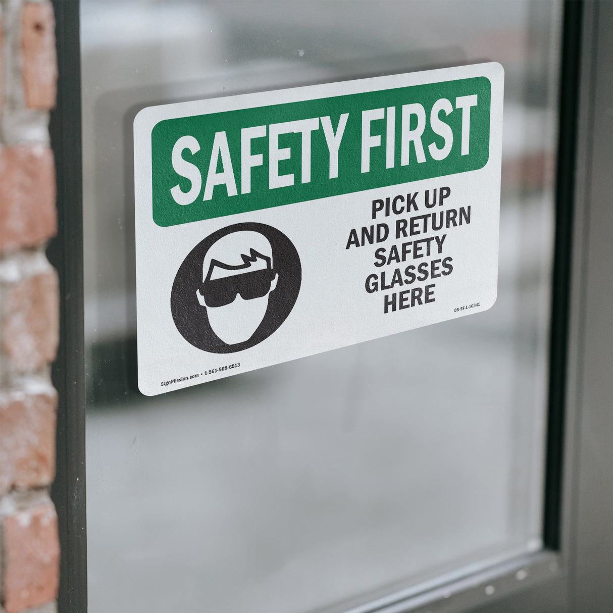 Pick Up And Return Safety Glasses Here