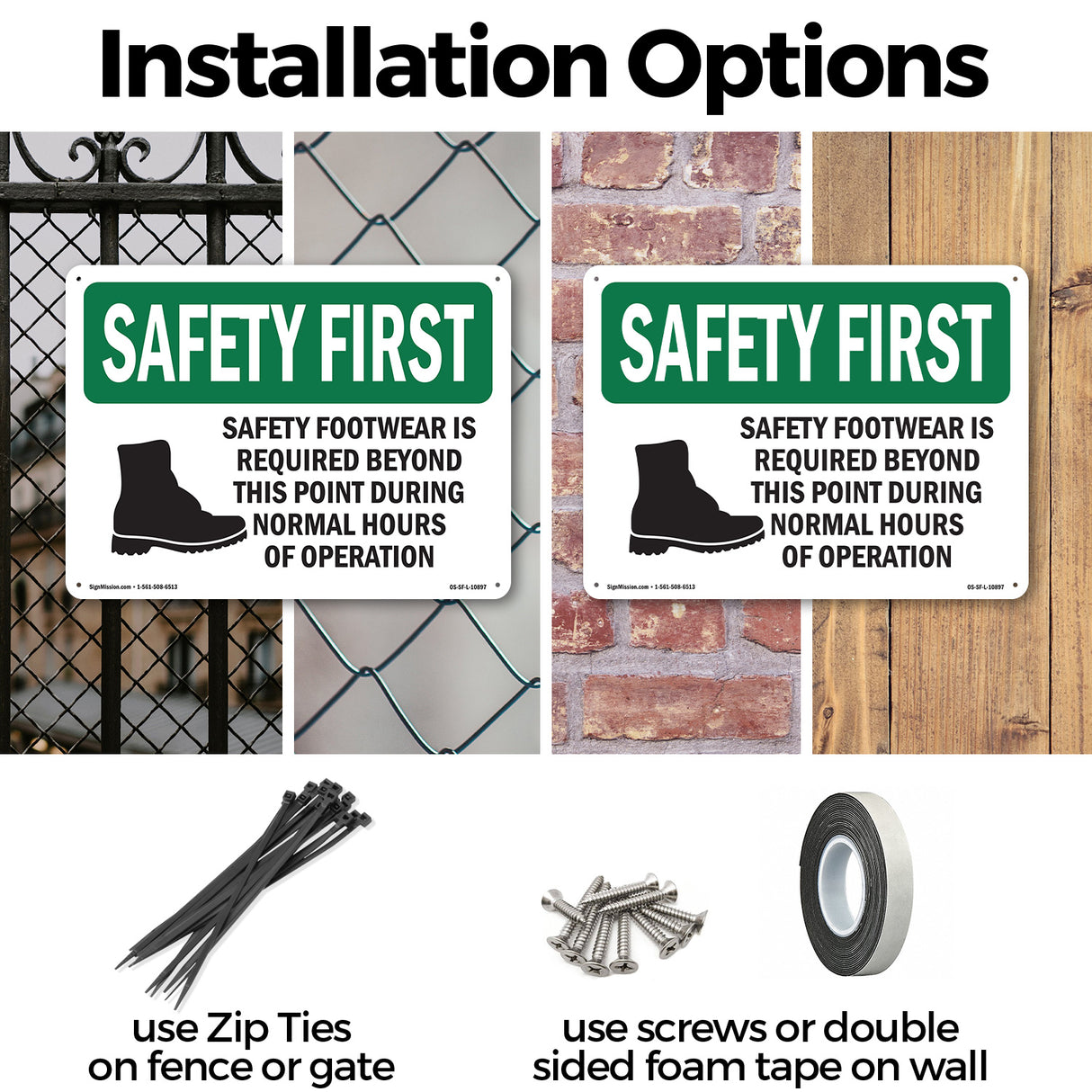 Safety Footwear Is Required With Symbol