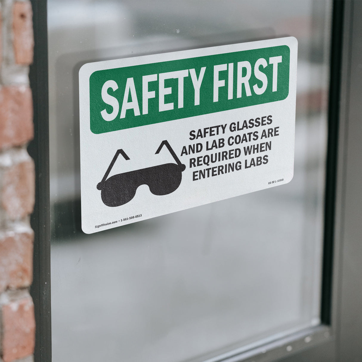 Safety Glasses And Lab Coats With Symbol