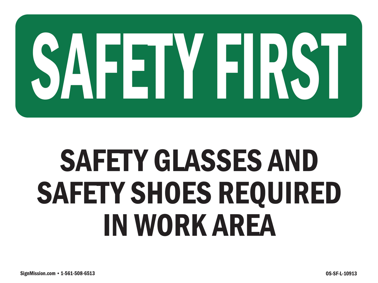 Safety Glasses And Safety Shoes