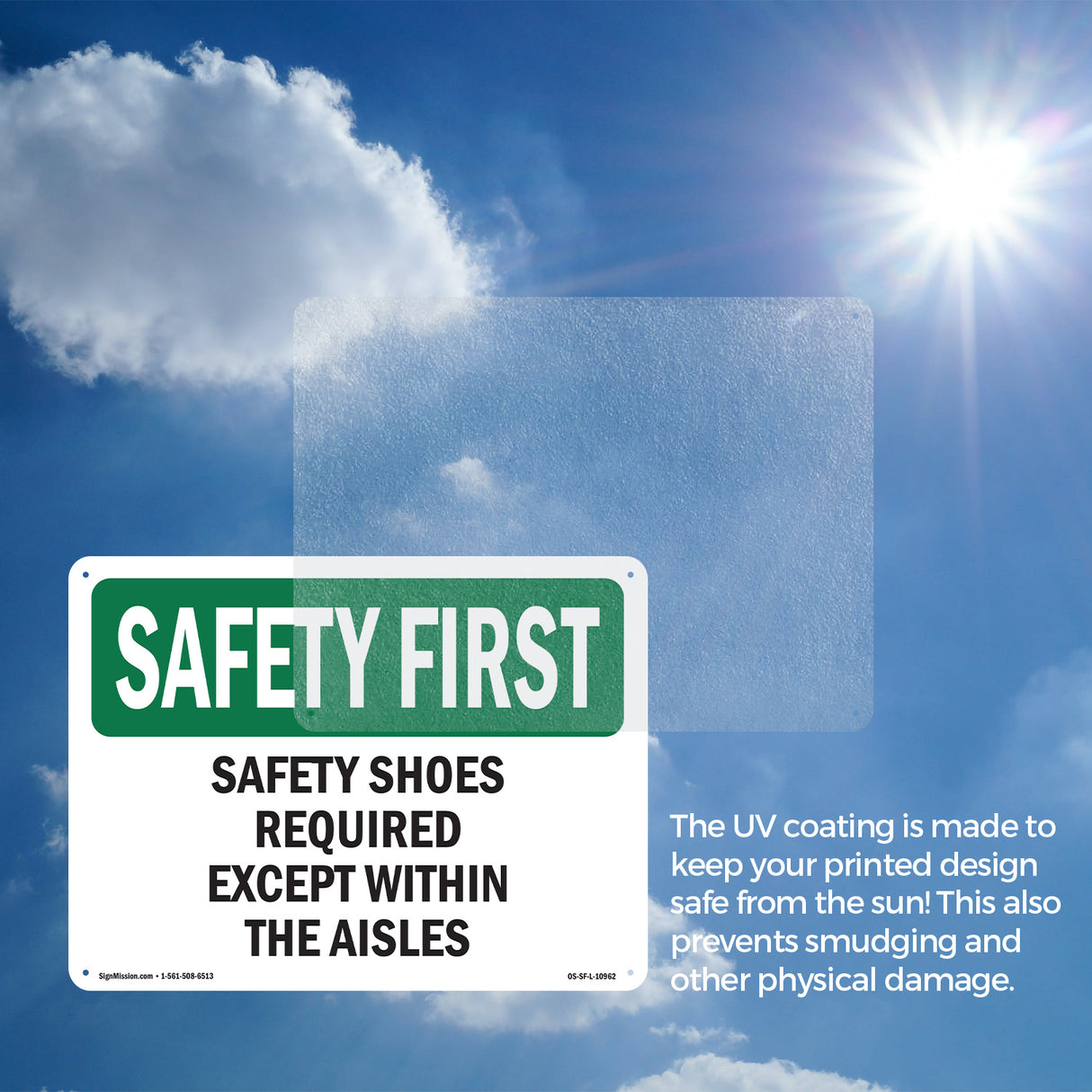 Safety Shoes Required Except Within