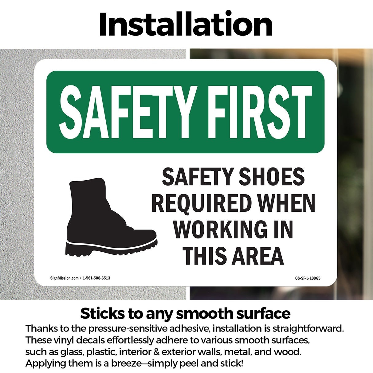 Safety Shoes Required When Working With Symbol