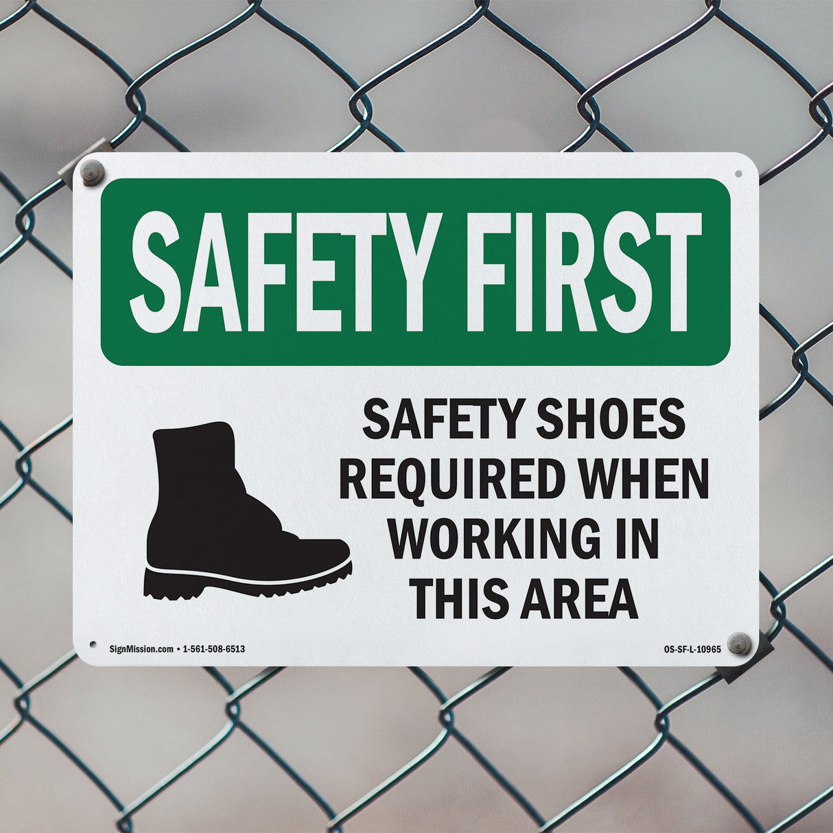 Safety Shoes Required When Working With Symbol