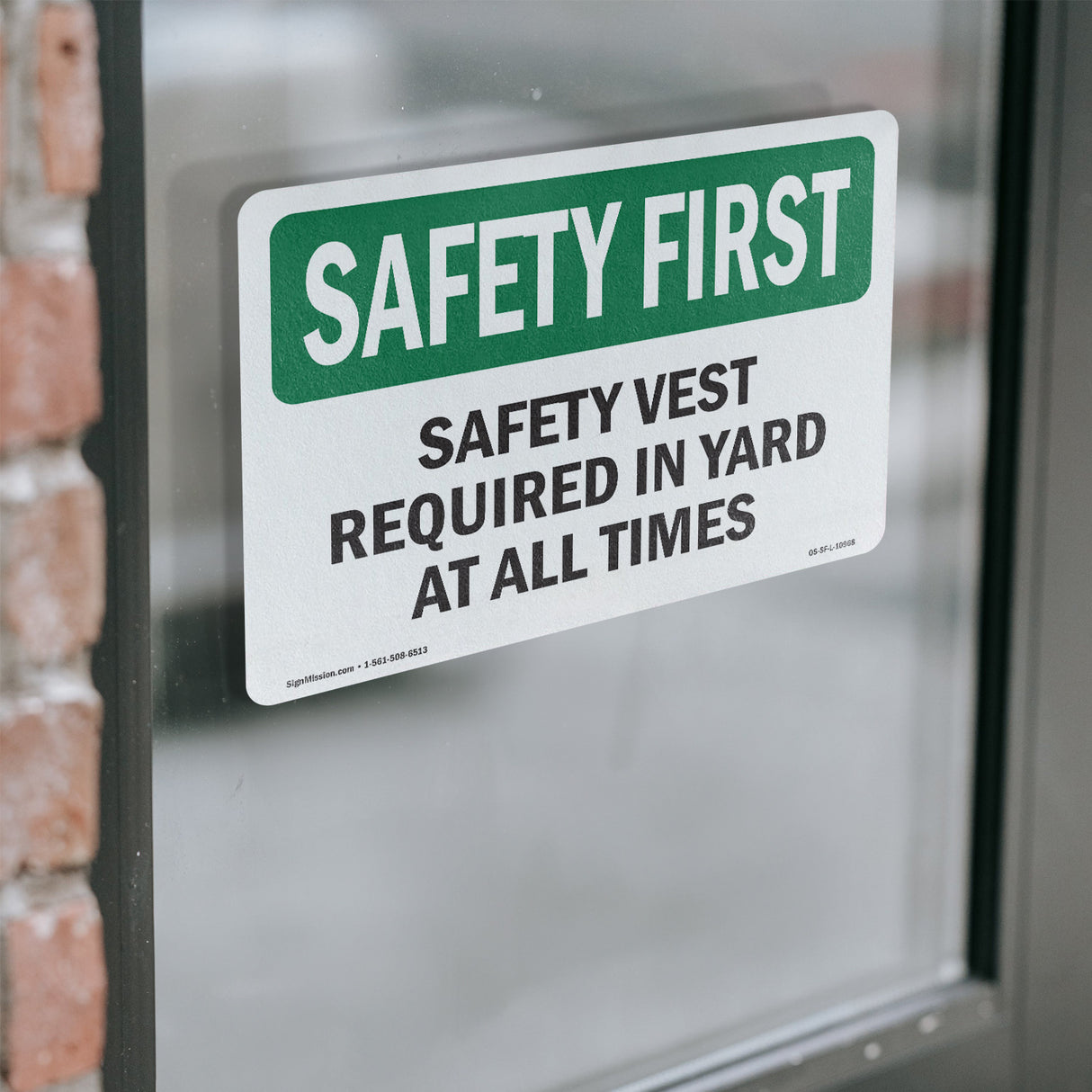 Safety Vest Required In Yard At