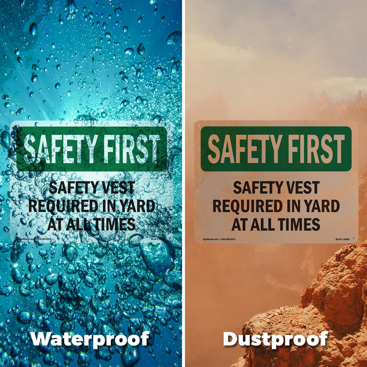 Safety Vest Required In Yard At