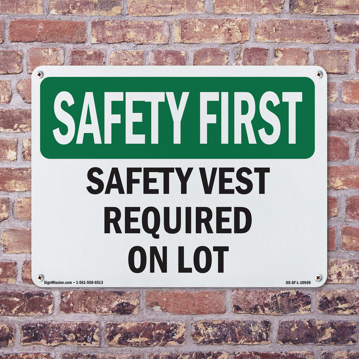Safety Vest Required On Lot