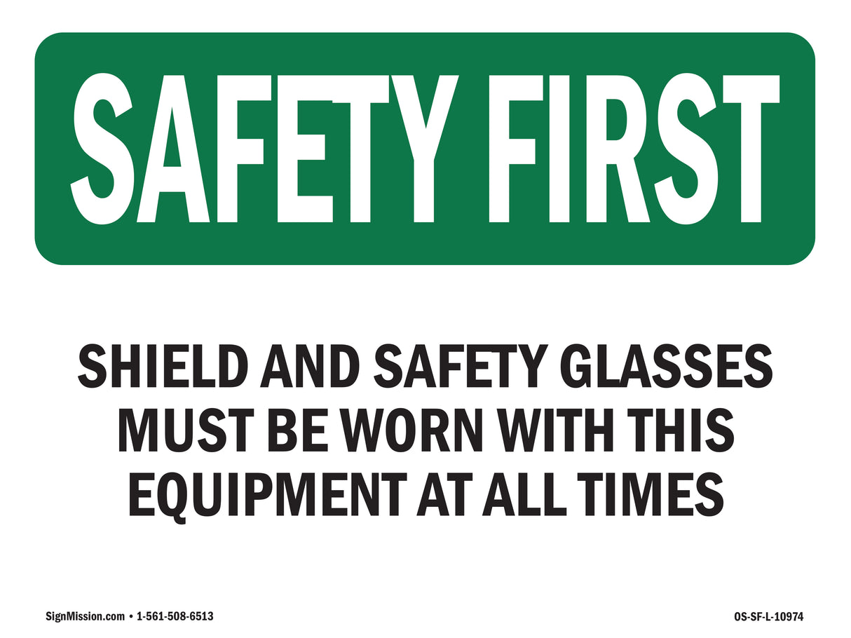 Shield And Safety Glasses Must