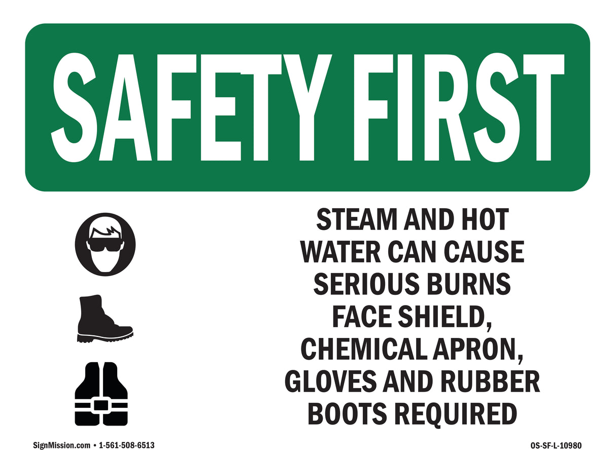 Steam And Hot Water Can Cause With Symbol