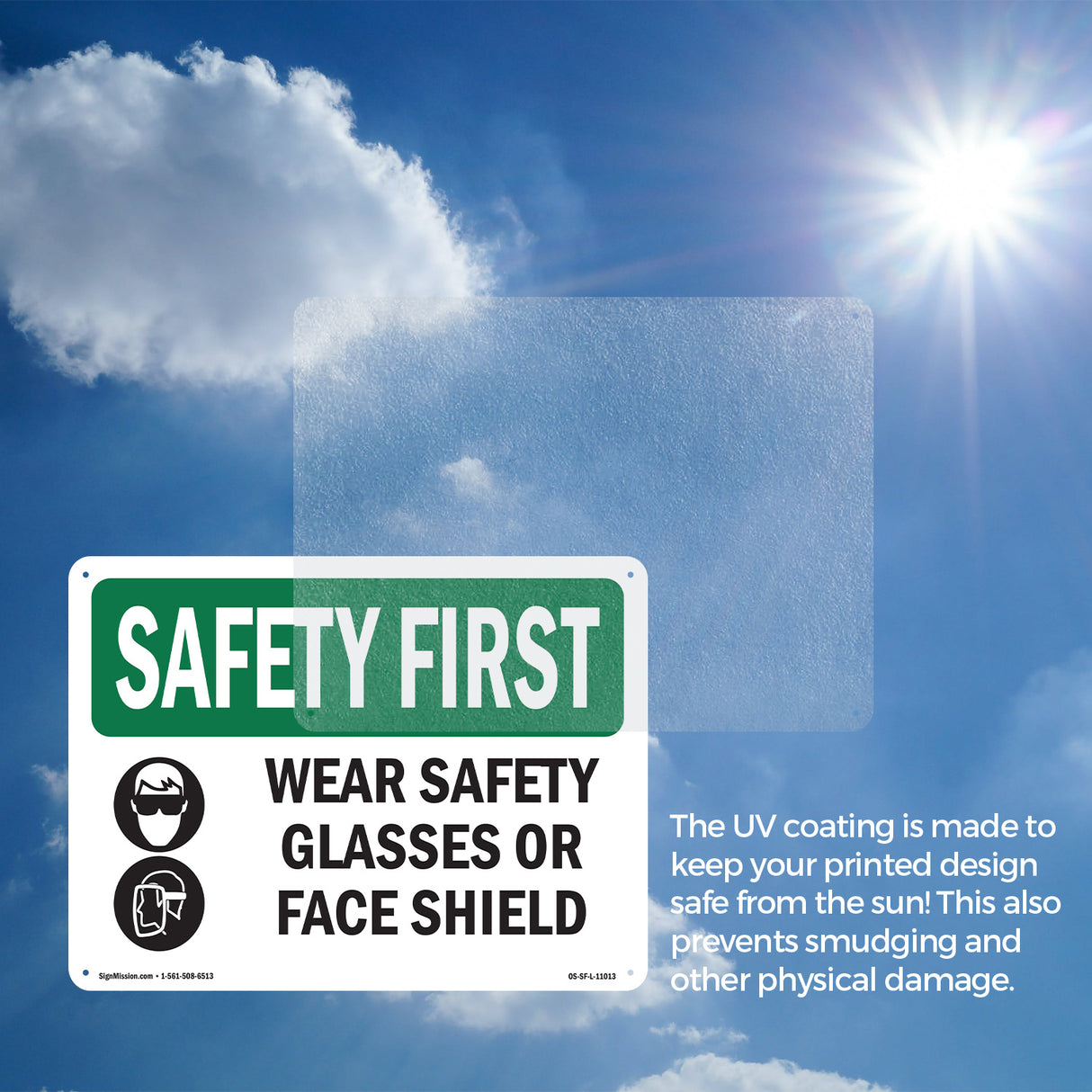 Wear Safety Glasses Or Face Shield With Symbol