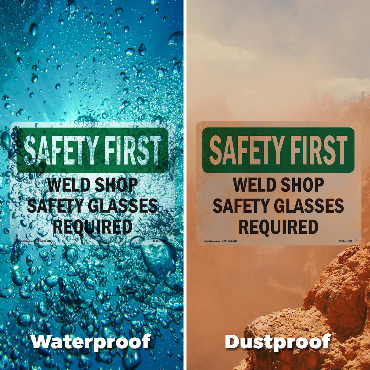 Weld Shop Safety Glasses Required