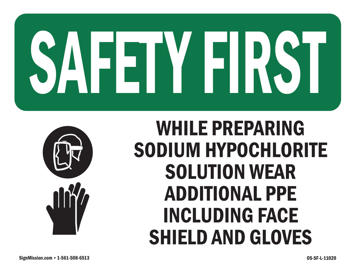 While Preparing Sodium Hypochlorite With Symbol