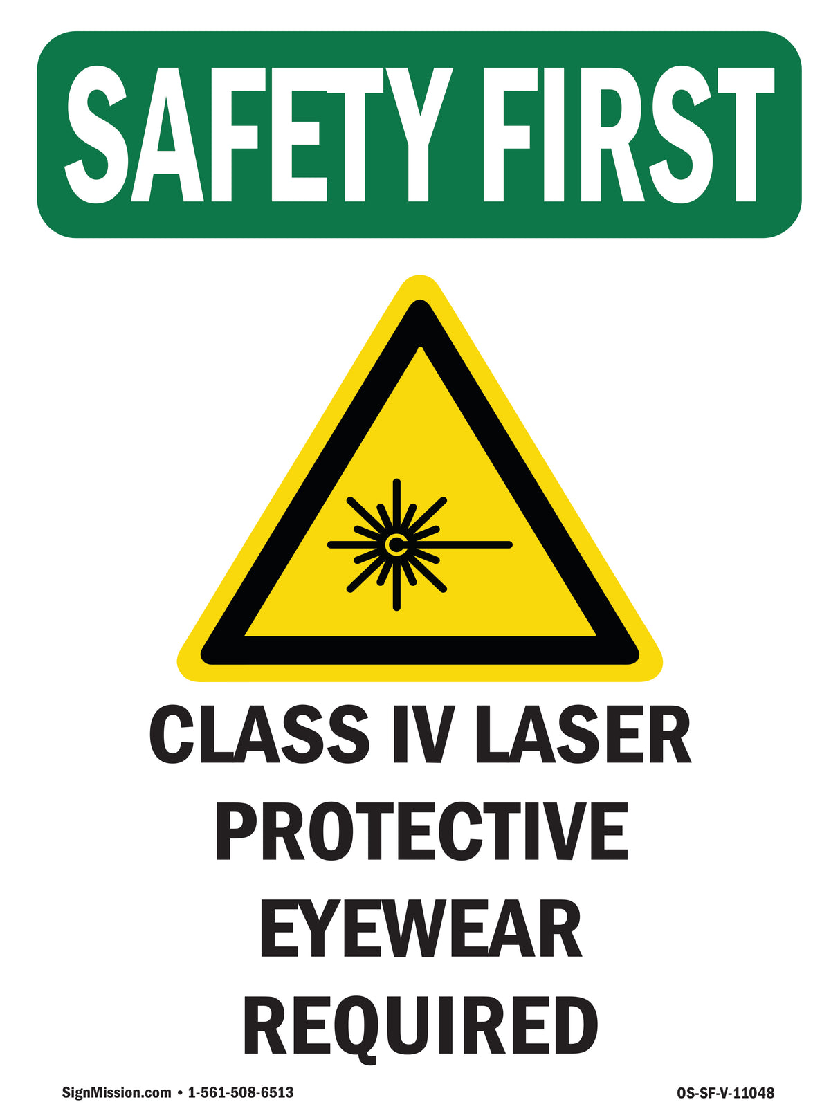 Class IV Laser Protective Eyewear With Symbol