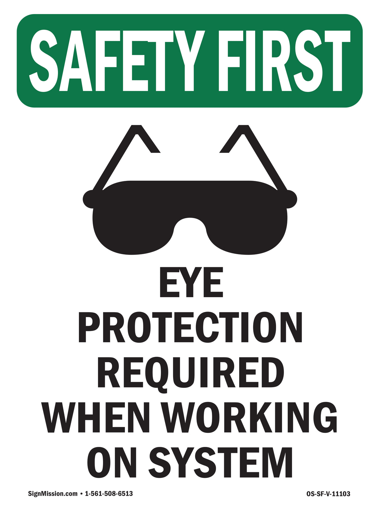 Eye Protection Required When With Symbol