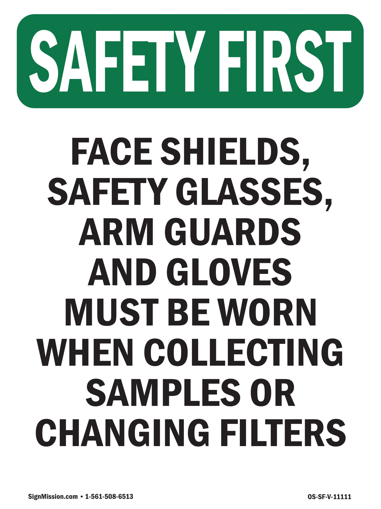 Face Shields, Safety Glasses, Arm Guards