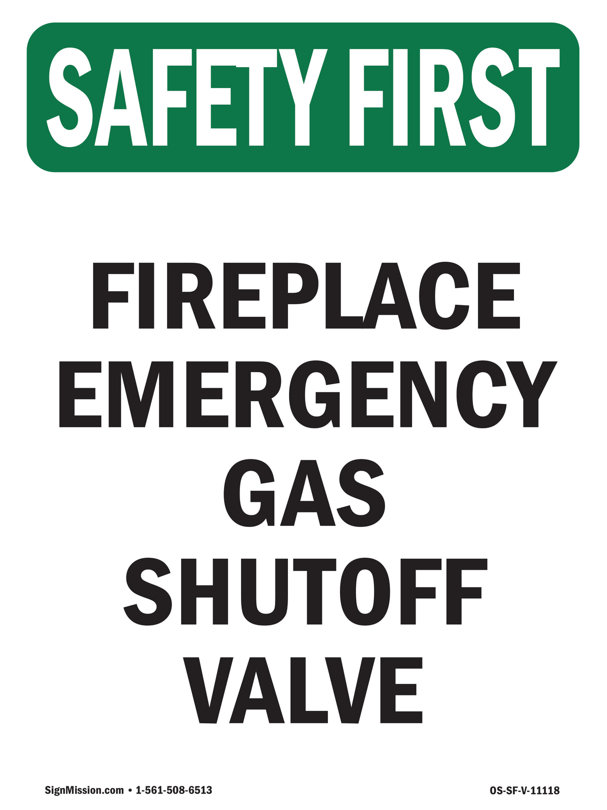 Fireplace Emergency Gas Shutoff Valve