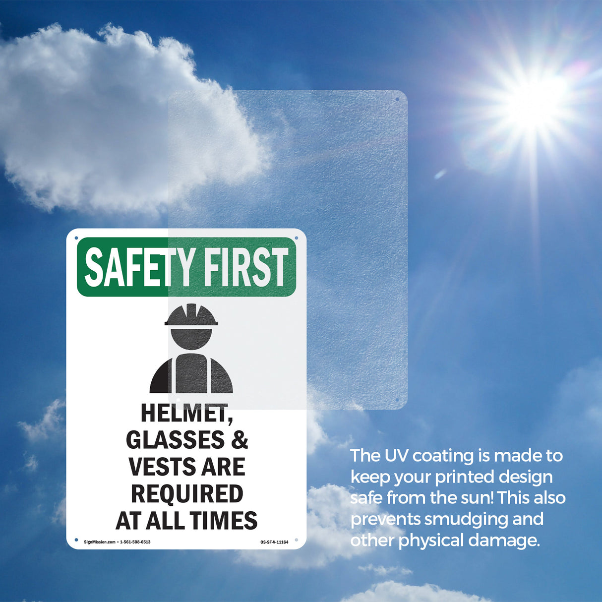 Helmet, Glasses & Vests Are With Symbol