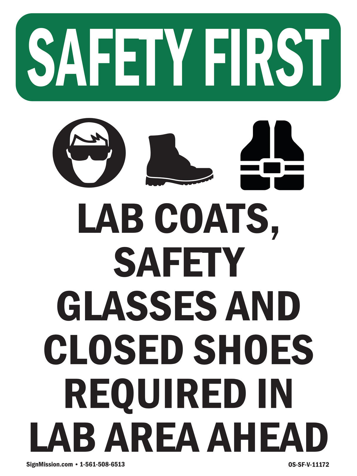 Lab Coats, Safety Glasses And With Symbol
