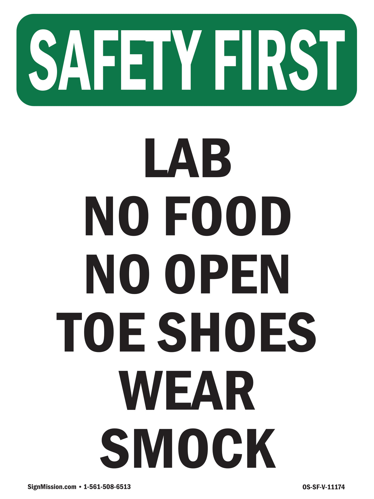 Lab No Food No Open Toe Shoes Wear Smock