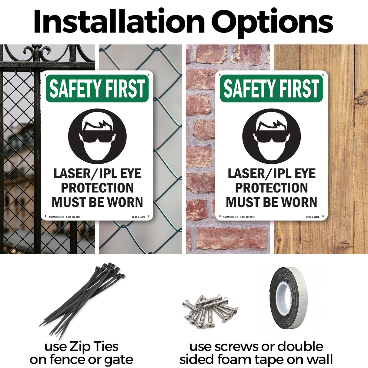 Laser Ipl Eye Protection Must Be Worn With Symbol