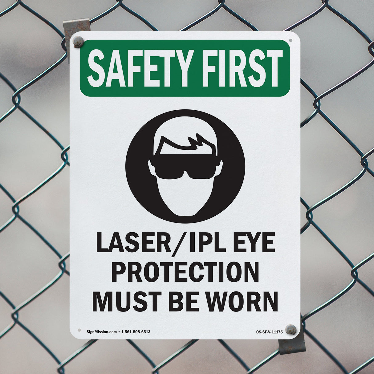 Laser Ipl Eye Protection Must Be Worn With Symbol