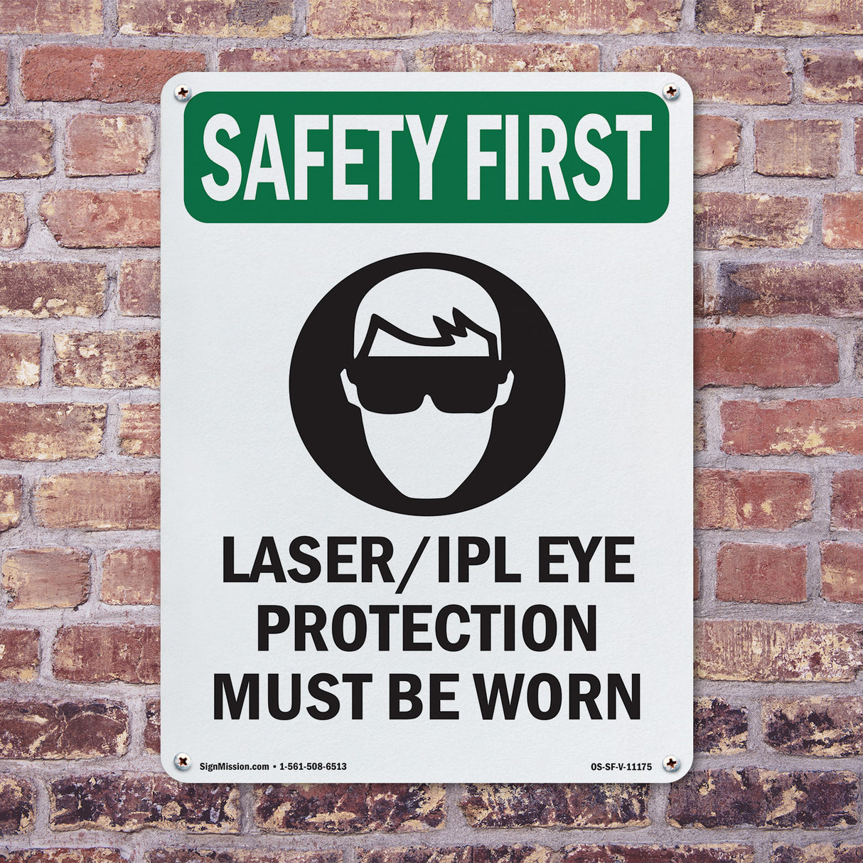 Laser Ipl Eye Protection Must Be Worn With Symbol