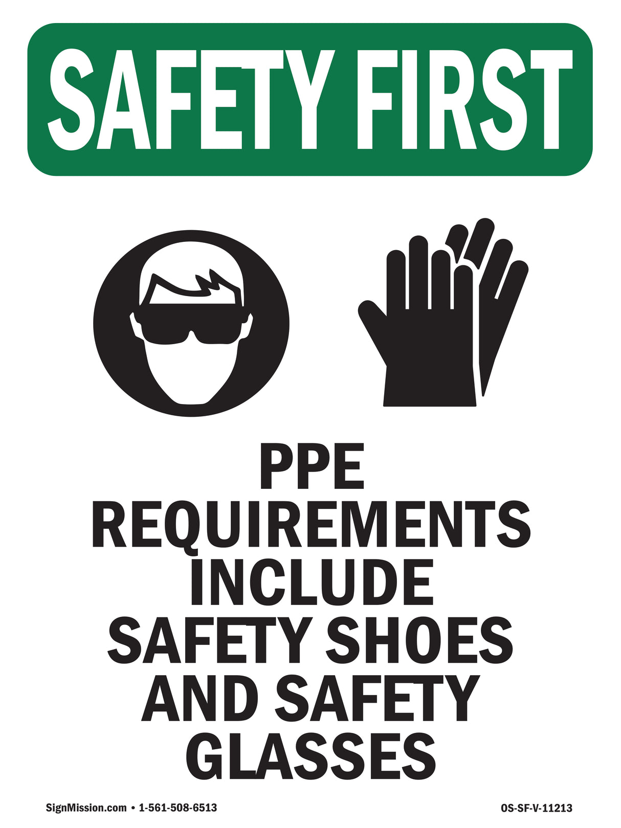 PPE Requirements Include Safety With Symbol