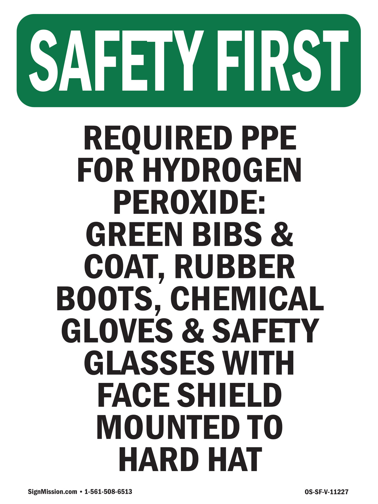 Required PPE For Hydrogen Peroxide