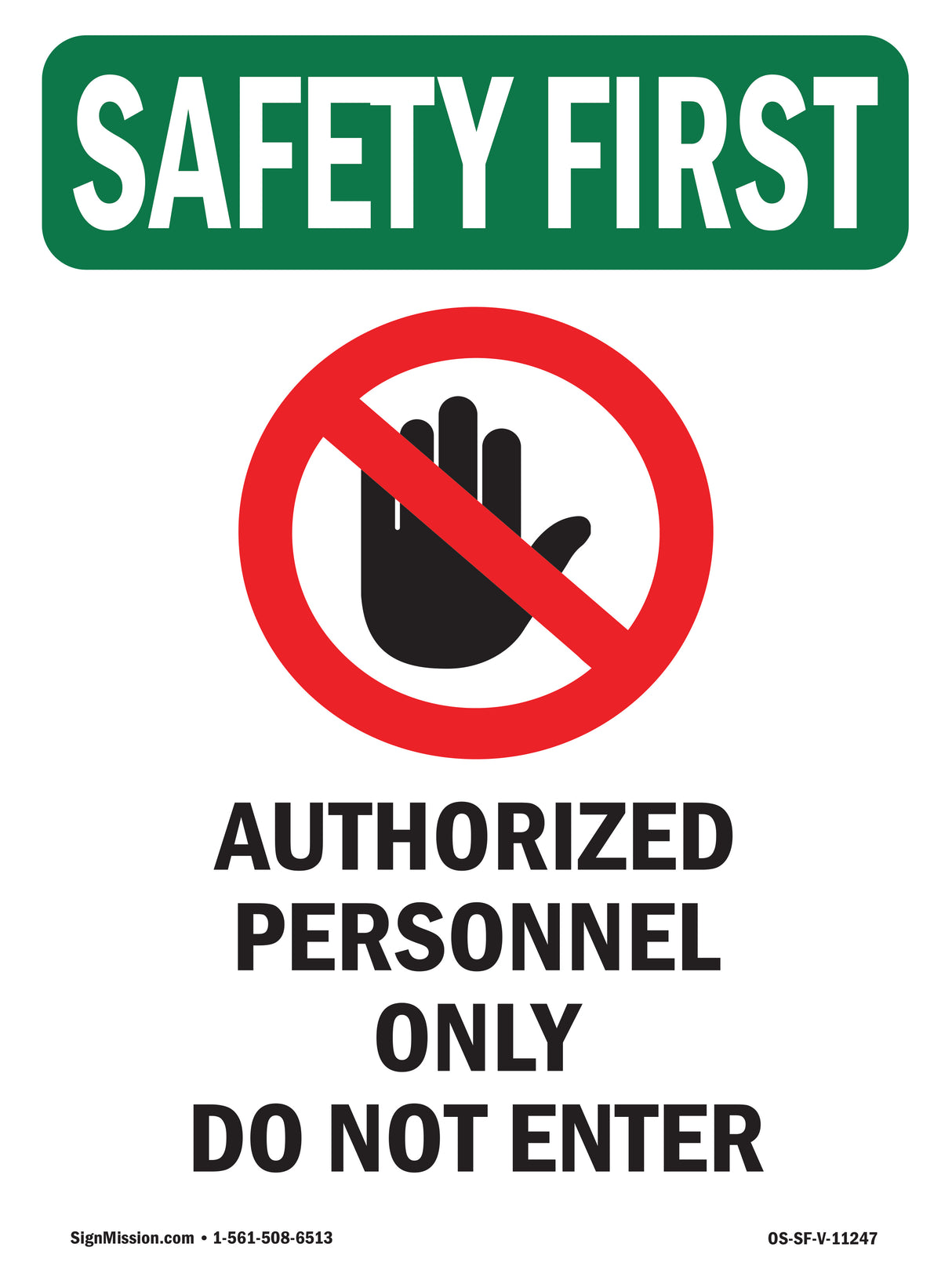 Authorized Personnel With Symbol