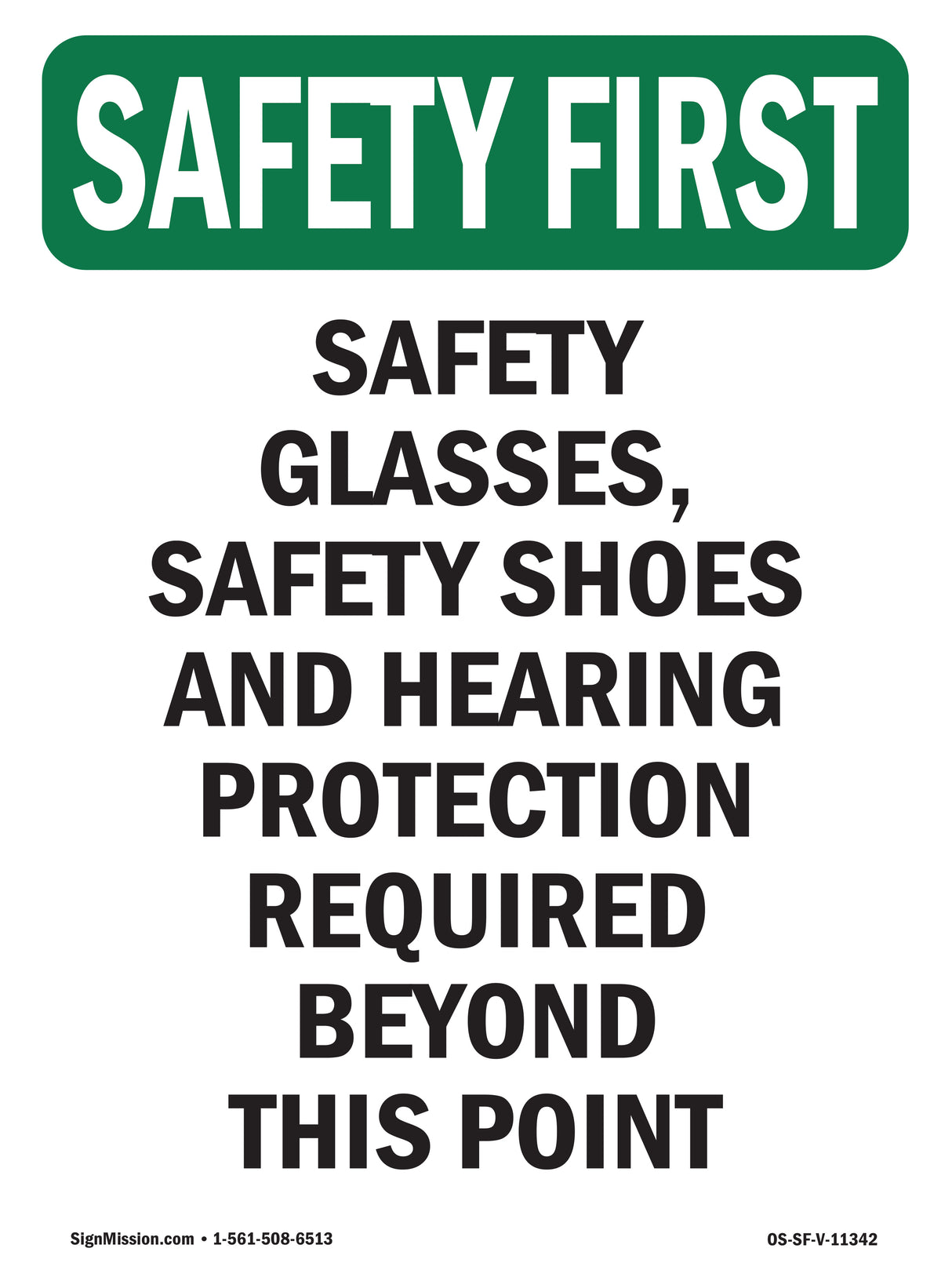 Safety Glasses, Safety Shoes And