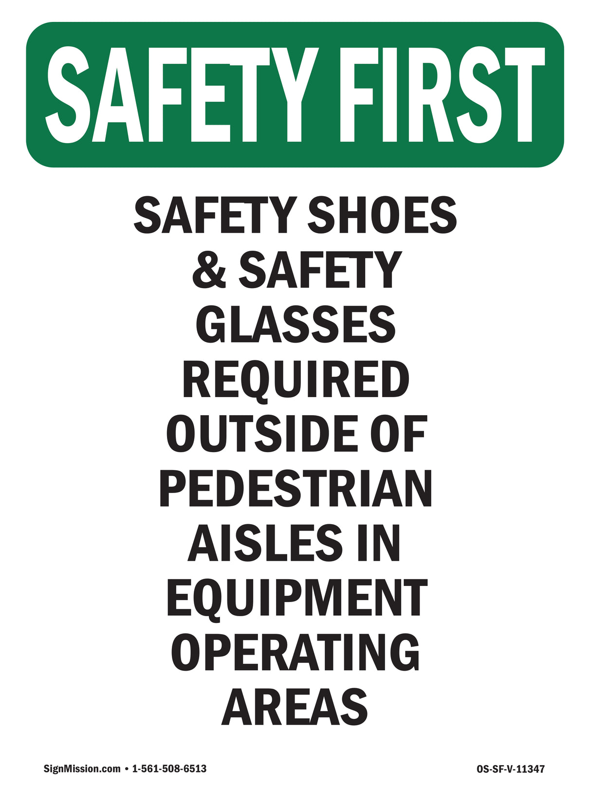 Safety Shoes & Safety Glasses
