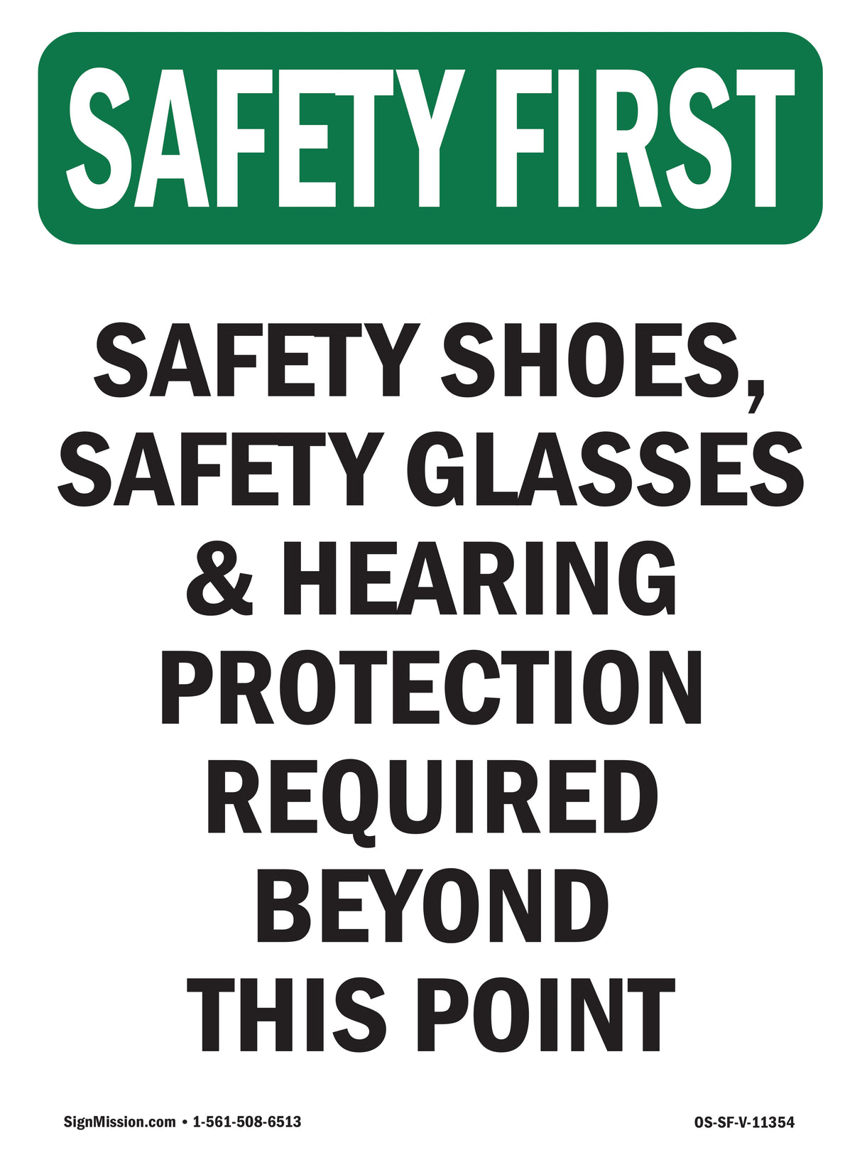 Safety Shoes, Safety Glasses &