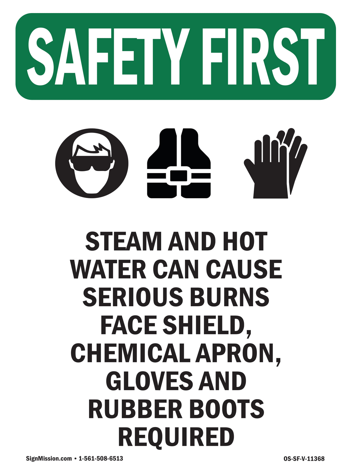 Steam And Hot Water Can Cause With Symbol